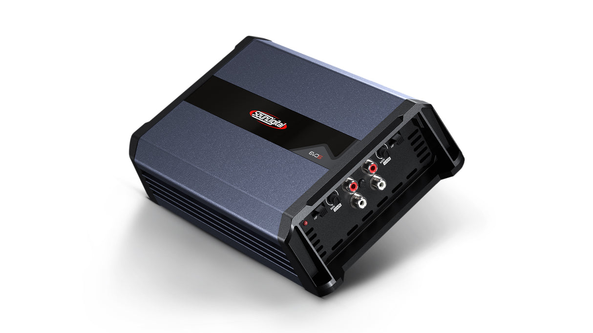 SounDigital SD2000.4 EVO 5 - 2 Ohm - galinė panelė su jungtimis ir reguliatoriais