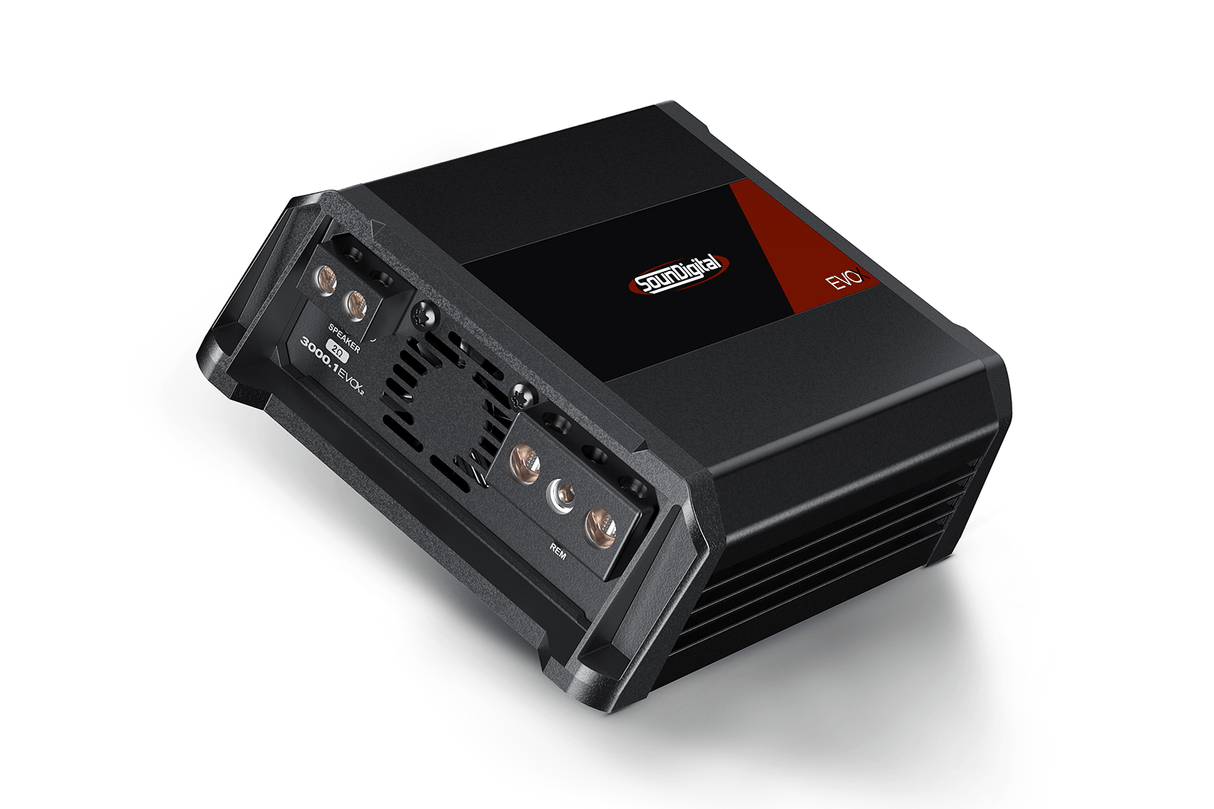 SounDigital SD3000.1 EVOX2 1 ohm - Galinė panelė su jungtimis ir ventiliatoriumi