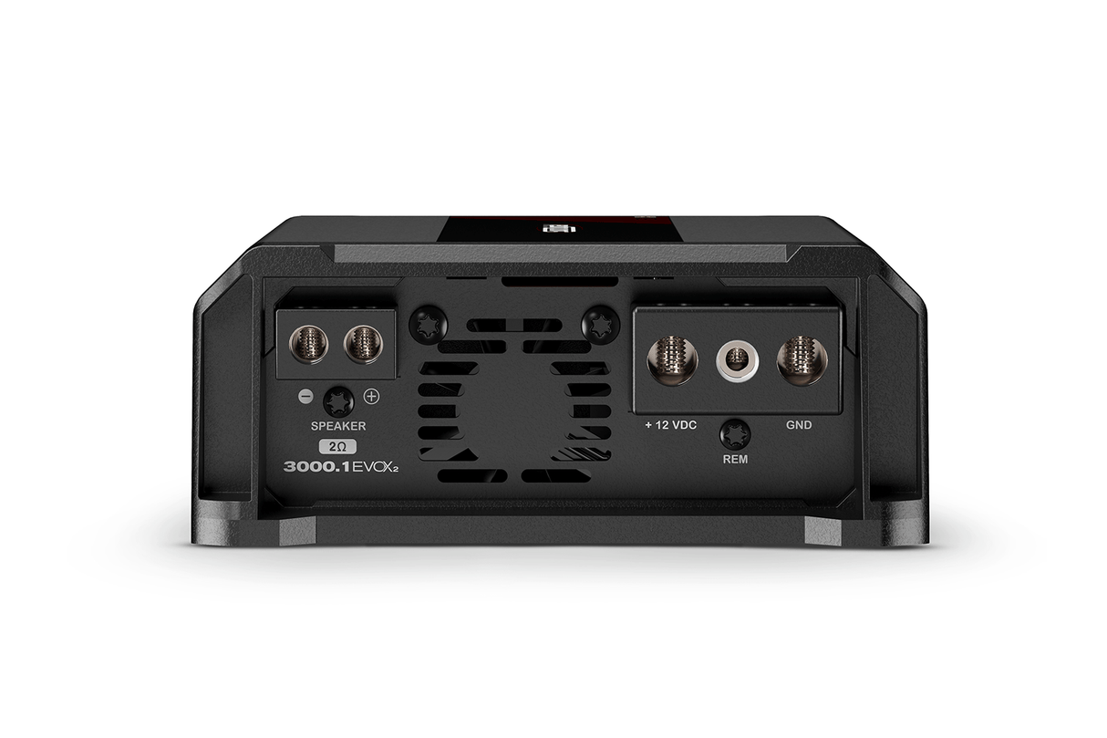 SounDigital SD3000.1 EVOX2 1 ohm - Galinė panelė su jungtimis ir ventiliacija