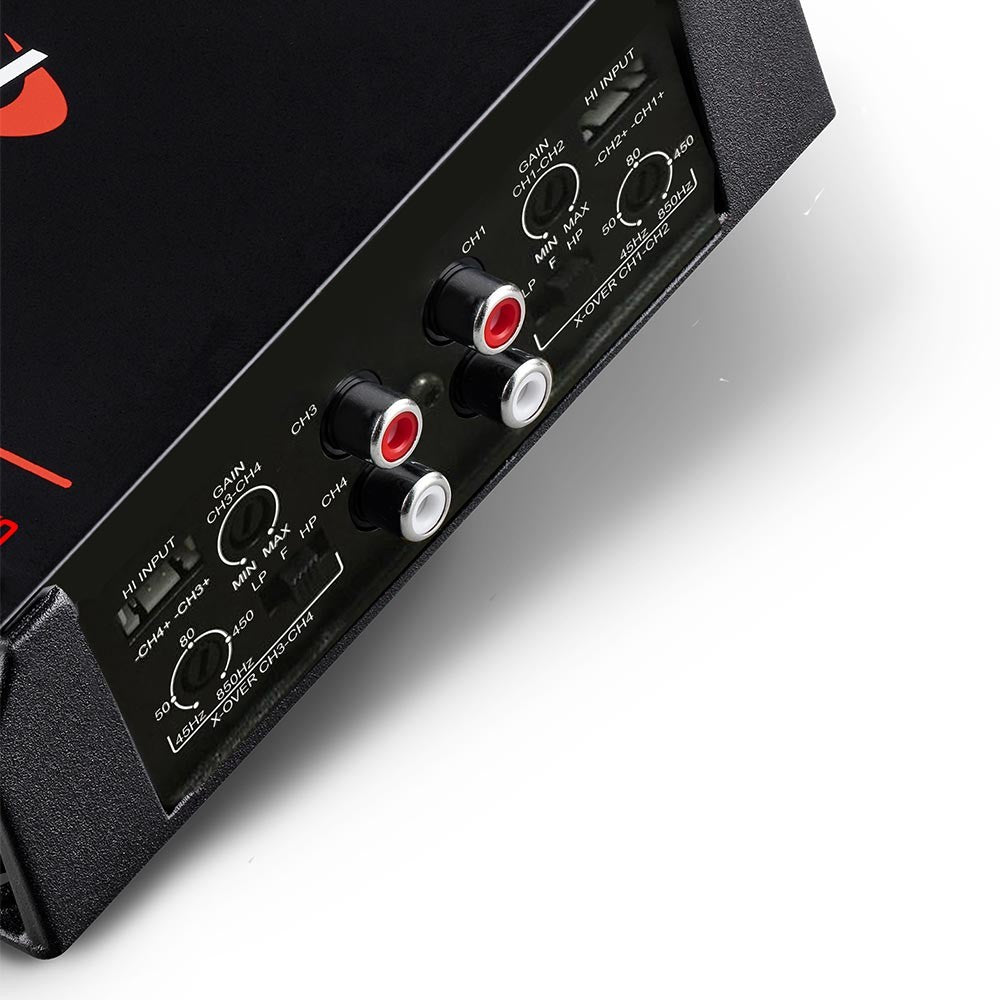 SounDigital SD800.4S - 2 ohm - galinė panelė su jungtimis ir reguliatoriais