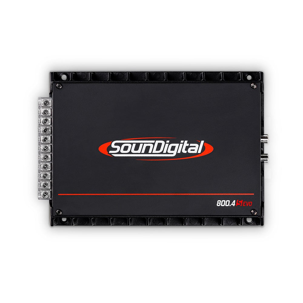 SounDigital SD800.4S - 2 ohm - galinė panelė su jungtimis ir logotipu