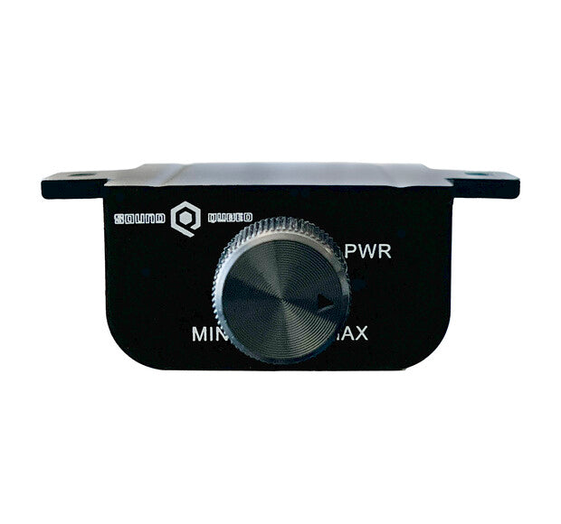 SoundQubed P1-500 - valdymo rankenėlė su užrašais MIN ir MAX