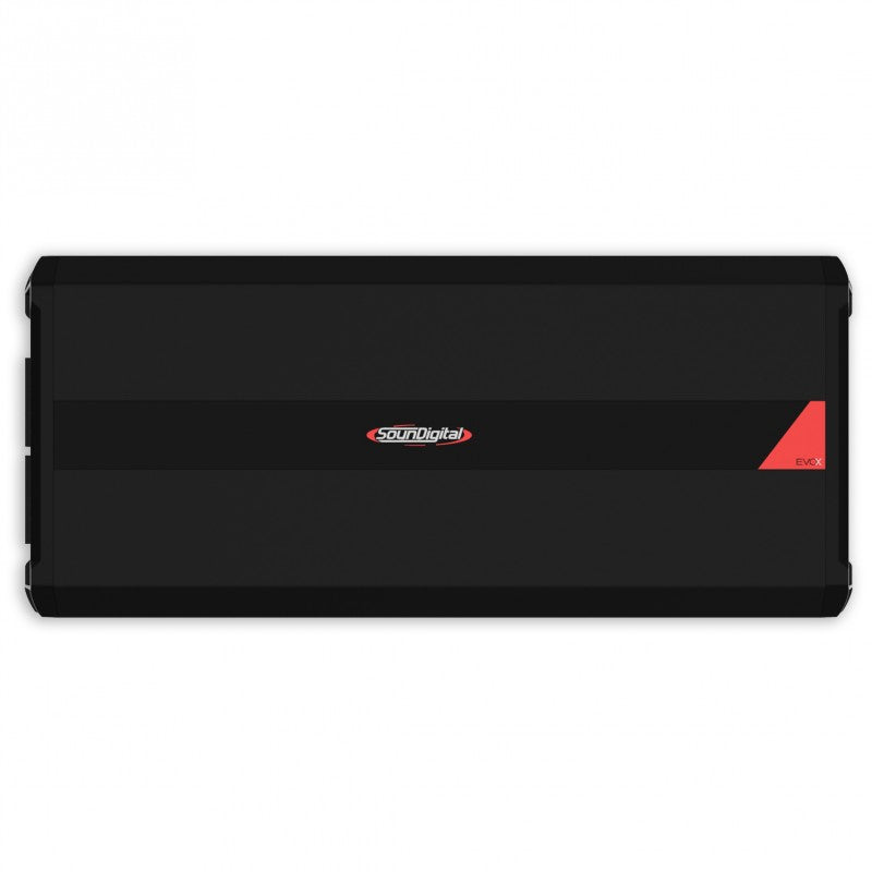 Soundigital 12000.1 EVOX 2ohm - šoninis vaizdas su logotipu ir modeliu