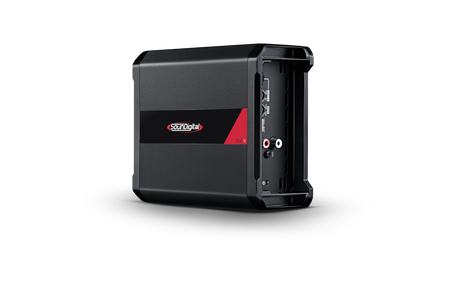 Soundigital 1200.2 EVOX4 ohm - galinė panelė su jungtimis ir valdymo elementais
