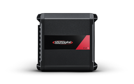 Soundigital 400.2 EVOX 4 ohm - šoninis vaizdas su aušinimo briaunomis