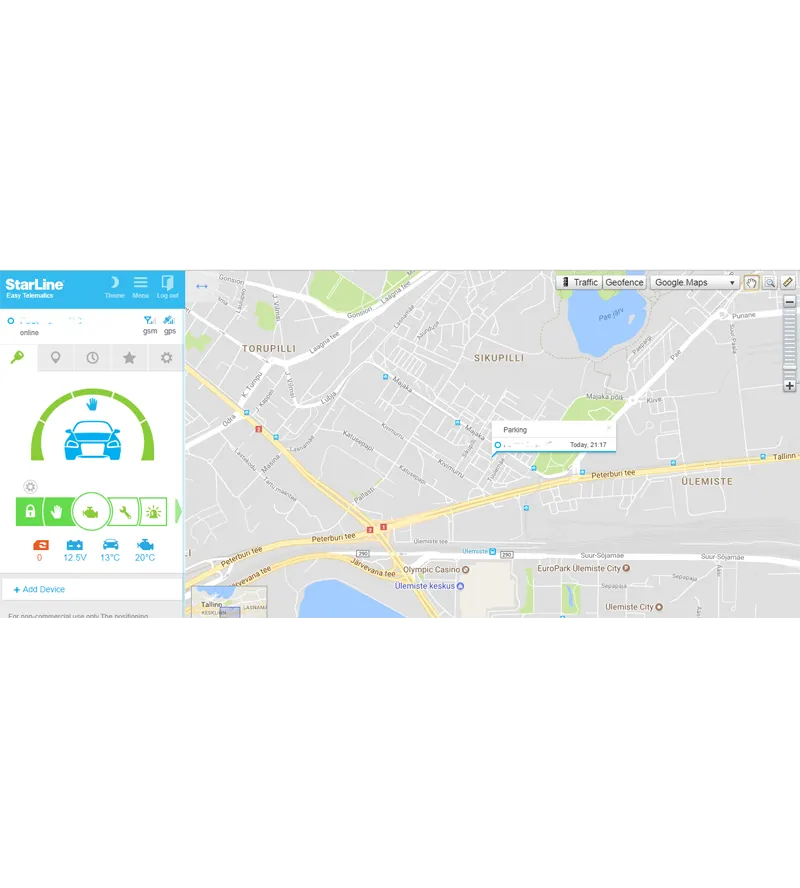 StarLine S9 v2 Lite GPS, automobilio apsaugos sistema