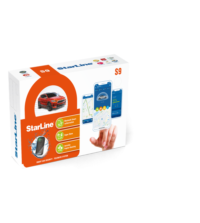 StarLine S9 v2 Lite GPS, automobilio apsaugos sistema