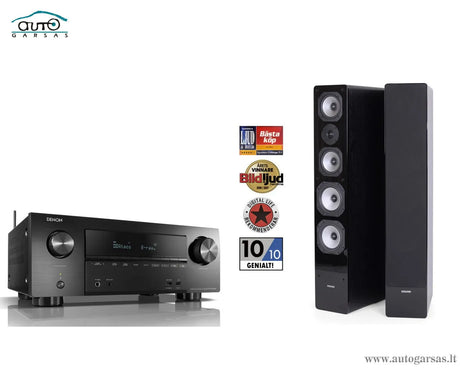 Stereo komplektas - AV resyveris Denon AVR-X2500H, su kolonėlėm Dynavoice Challenger M-65 EX (v.4)