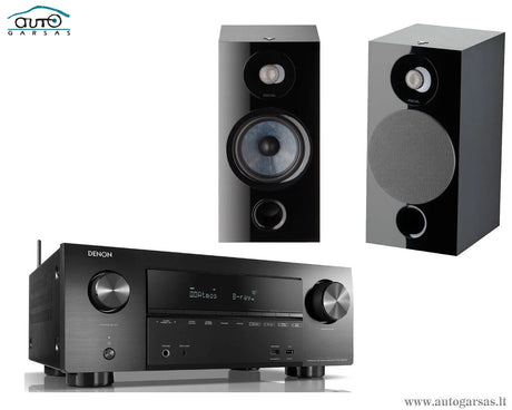 Stereo komplektas - AV resyveris Denon AVR-X2600H, su kolonėlėm Focal Chora 806