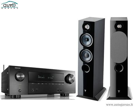Stereo komplektas - AV resyveris Denon AVR-X2600H, su kolonėlėm Focal Chora 816