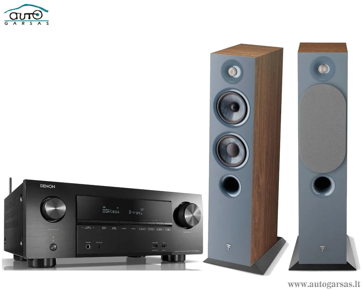 Stereo komplektas - AV resyveris Denon AVR-X2600H, su kolonėlėm Focal Chora 816