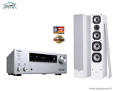 Stereo komplektas - AV resyveris Onkyo TX-NR686, su kolonėlėm Dynavoice Challenger M-65 EX (v.4)