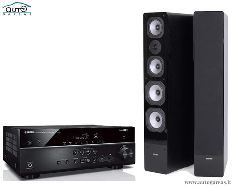 Stereo komplektas - AV resyveris Yamaha RX-V485 su kolonėlėm Dynavoice Challenger M-65 EX (v.4)