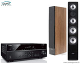 Stereo komplektas - AV resyveris Yamaha RX-V485 su kolonėlėm Dynavoice Challenger M-65 EX (v.4)