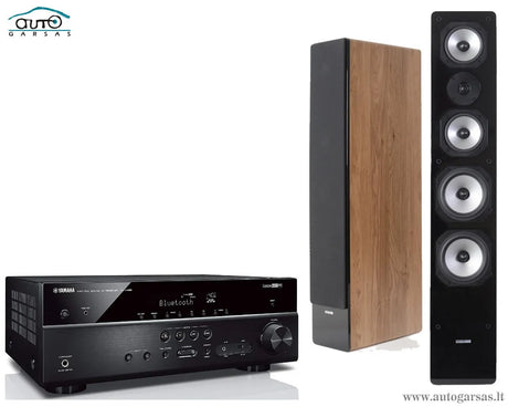 Stereo komplektas - AV resyveris Yamaha RX-V485 su kolonėlėm Dynavoice Challenger M-65 EX (v.4)