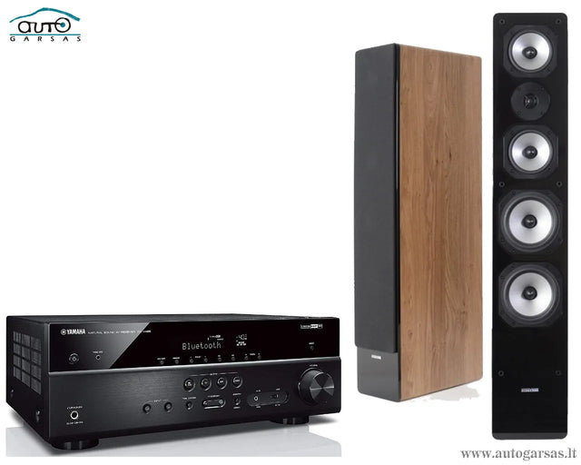 Stereo komplektas - AV resyveris Yamaha RX-V485 su kolonėlėm Dynavoice Challenger M-65 EX (v.4)