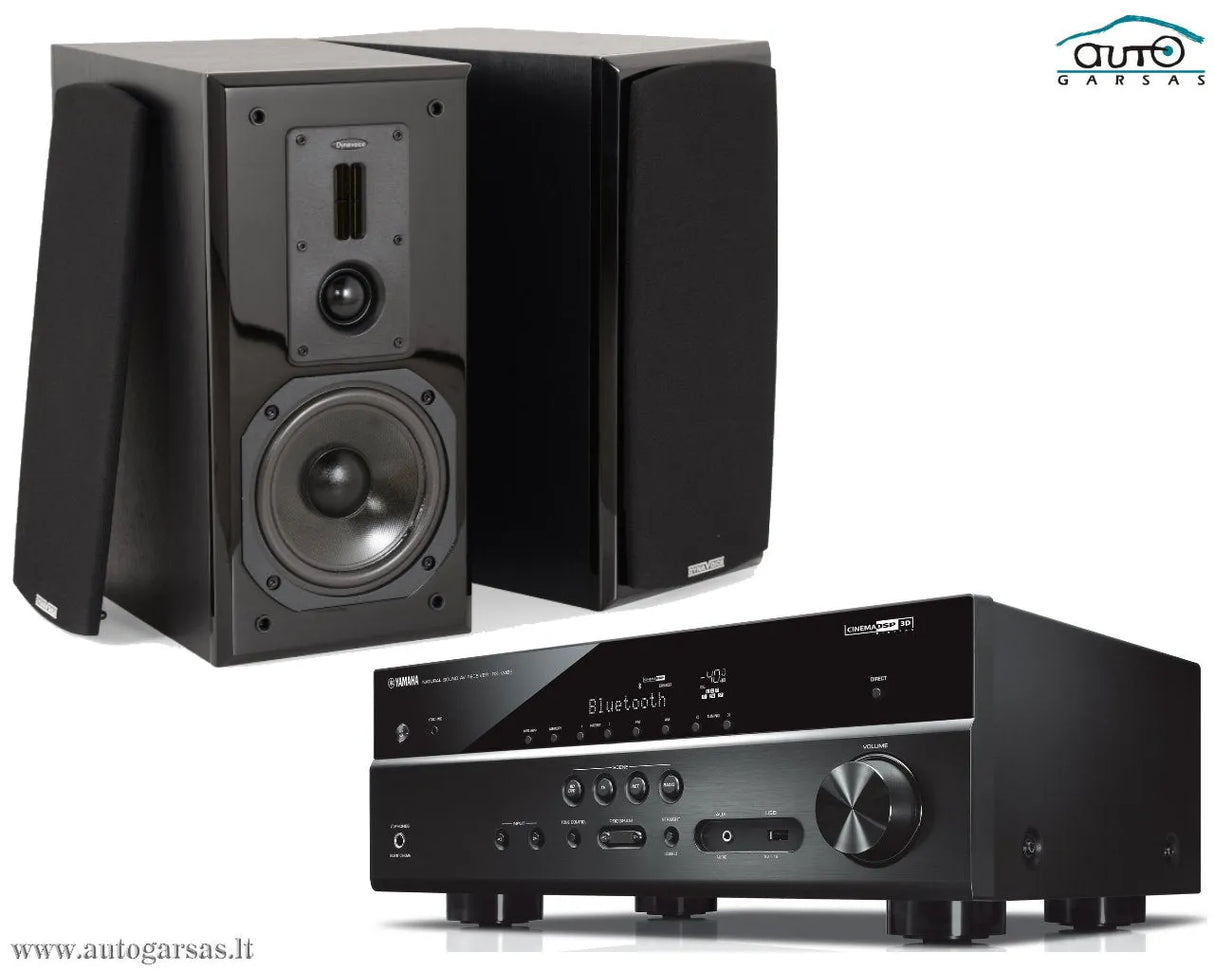 Stereo komplektas - AV resyveris Yamaha RX-V485, su kolonėlėm Dynavoice Definition DM-6