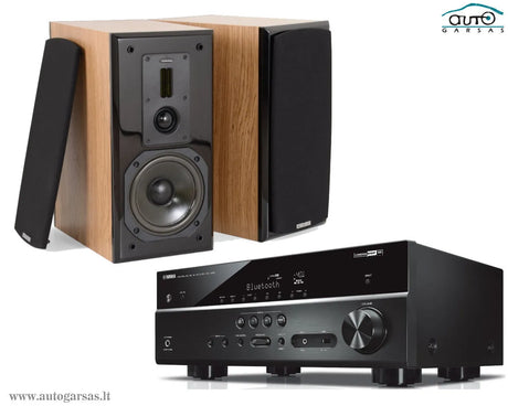Stereo komplektas - AV resyveris Yamaha RX-V485, su kolonėlėm Dynavoice Definition DM-6