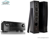 Stereo komplektas - Denon AVR-X2500H AV resyveris, su Dynavoice Definition DF-6 grindinėm kolonėlėm