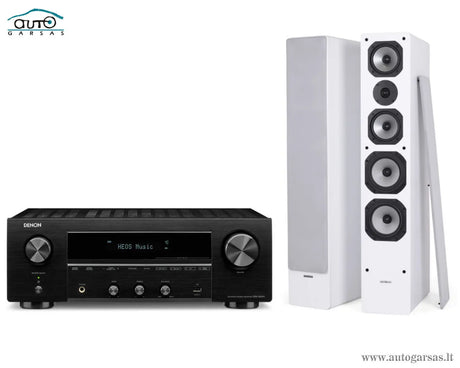 Stereo komplektas - stiprintuvas Denon DRA-800H, su kolonėlėm Dynavoice Challenger M-65