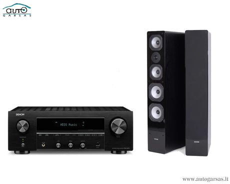 Stereo komplektas - stiprintuvas Denon DRA-800H, su kolonėlėm Dynavoice Challenger M-65