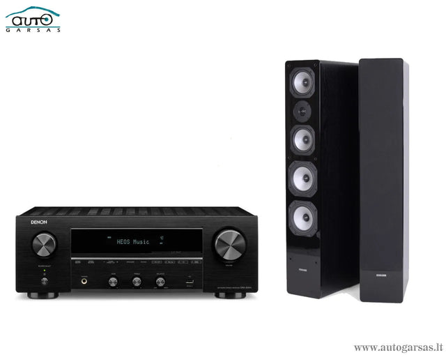 Stereo komplektas - stiprintuvas Denon DRA-800H, su kolonėlėm Dynavoice Challenger M-65
