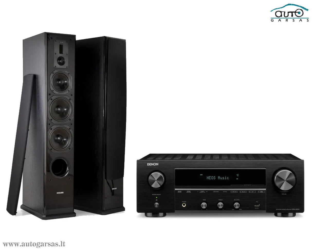 Stereo komplektas - stiprintuvas Denon DRA-800H, su kolonėlėm Dynavoice Definition DF-6