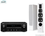 Stereo komplektas - stiprintuvas Denon DRA-800H, su kolonėlėm Dynavoice Definition DF-6