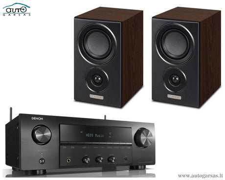 Stereo komplektas - stiprintuvas Denon DRA-800H, su kolonėlėm Mission LX-2