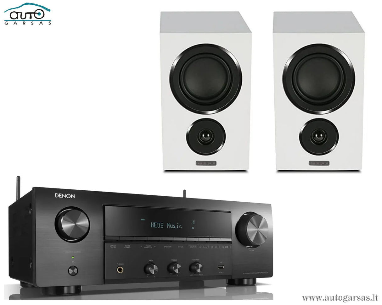 Stereo komplektas - stiprintuvas Denon DRA-800H, su kolonėlėm Mission LX-2