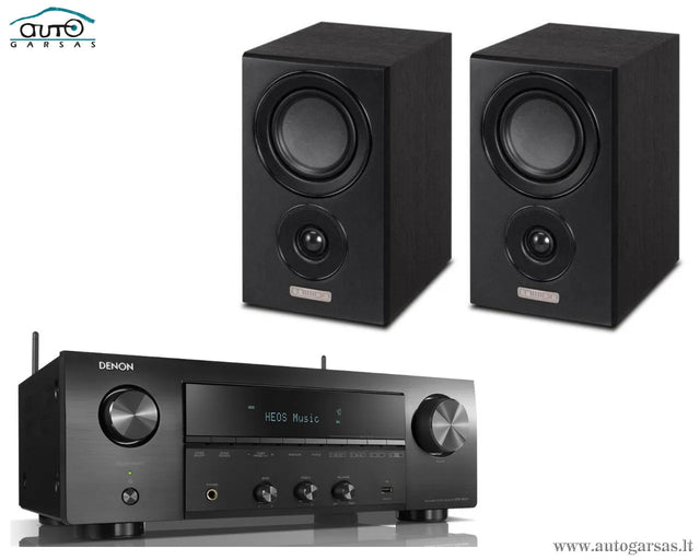 Stereo komplektas - stiprintuvas Denon DRA-800H, su kolonėlėm Mission LX-2