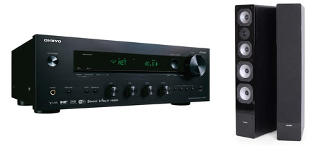 Stereo komplektas - stiprintuvas ONKYO TX-8270, su kolonėlėm Dynavoice Challenger M-65 EX (v.4)