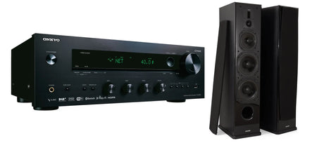 Stereo komplektas - stiprintuvas ONKYO TX-8270, su kolonėlėm Dynavoice Definition DF-8