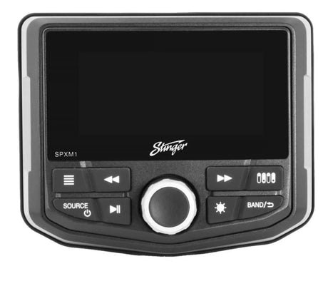 Stinger, SPXM1 USB MP3 magnetola su AUX įėjimu, Bluetooth - valdymo mygtukai ir apvalus sukamasis valdiklis