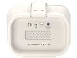 SuperTooth D4 Sand belaidė nešiojama buitinė Bluetooth kolonėlė - galinė panelė su jungtimis ir mygtukais