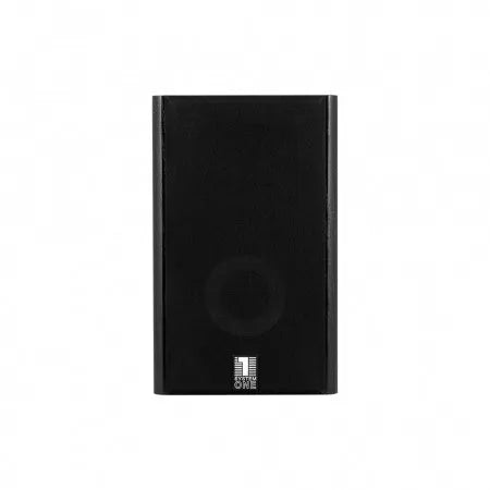 System One HCS-26SB, lentyninės garso kolonėlės - priekinė panelė su logotipu