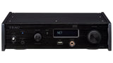 TEAC NT-505, USB DAC tinklo grotuvas - Priekinė panelė su jungtimis ir ekrano rodmenimis