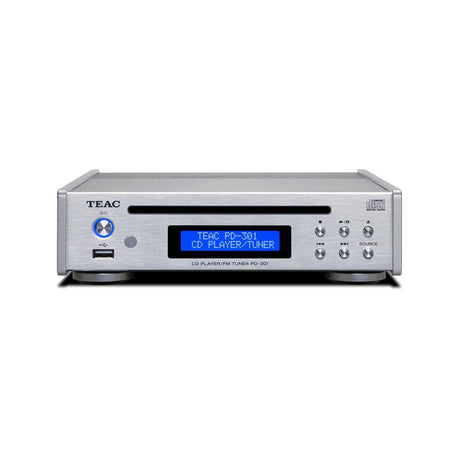 TEAC PD-301DAB-X, CD grotuvas su integruotu DAB+/FM radijo imtuvu - Priekinė panelė su USB ir mygtukais