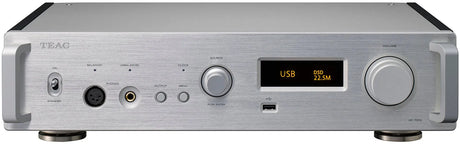 TEAC UD-701N, USB DAC tinklo grotuvas - Priekinė panelė su jungtimis ir ekrano informacija