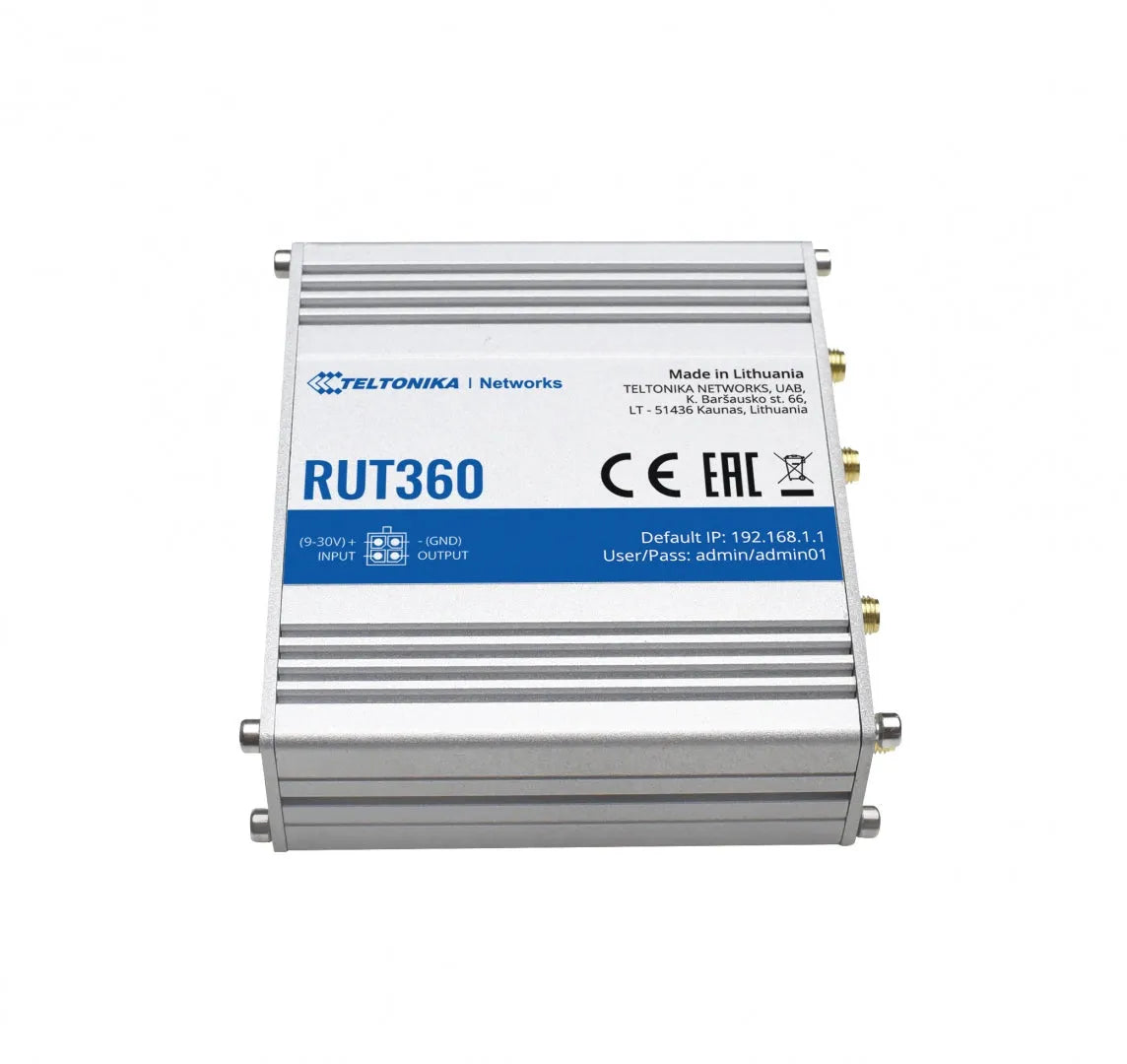 TELTONIKA LTE Cat6 RUT360, pramoninis maršrutizatorius