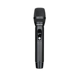 Takstar TS-K302, belaidžiai mikrofonai karaokei ir renginiams - ekranėlis su kanalo numeriu ir mygtukas