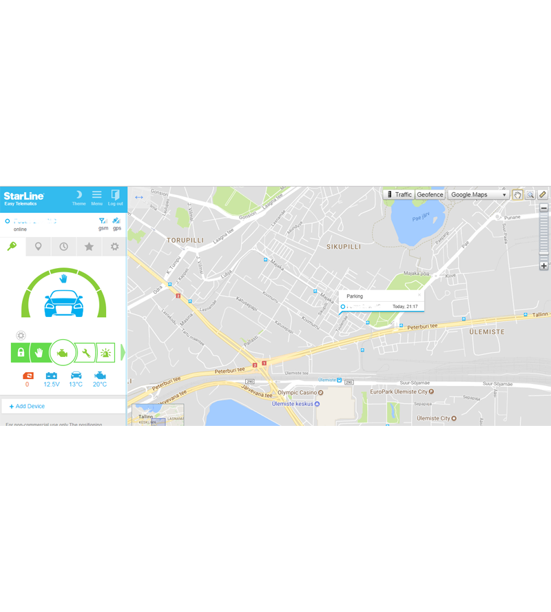 StarLine S9 v2 GPS, automobilio apsaugos sistema