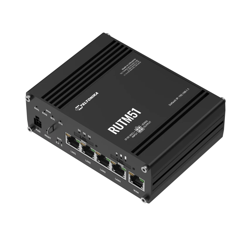 Teltonika RUTM51, pramoninis 5G maršrutizatorius