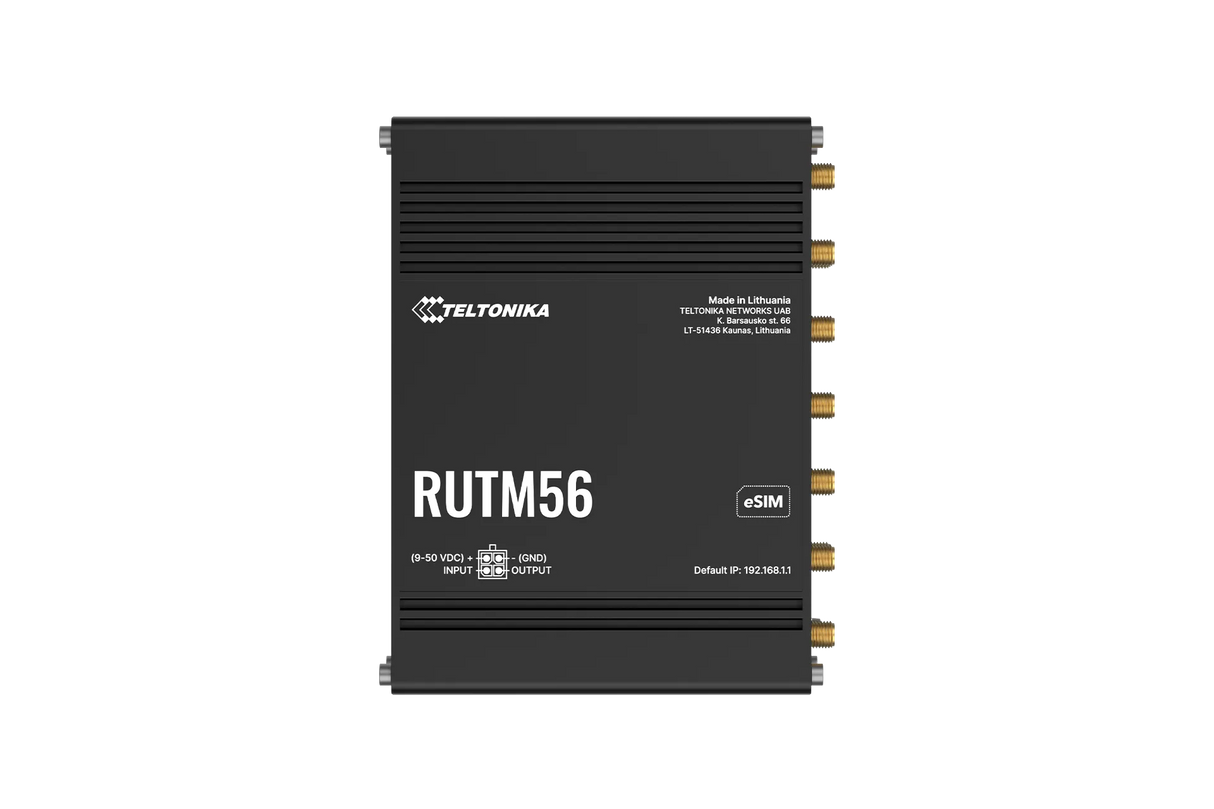 Teltonika RUTM56, dviejų modemų 5G pramoninis maršrutizatorius