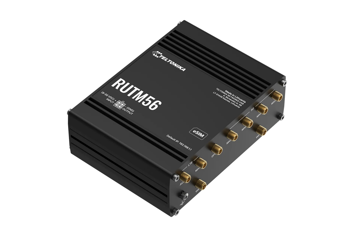 Teltonika RUTM56, dviejų modemų 5G pramoninis maršrutizatorius