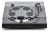 Thorens TD 404 DD, patefonas - priekinė panelė su mygtukais ir logotipu