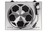 Thorens TD 404 DD, patefonas - viršutinė plokštė su disku ir tonarmu