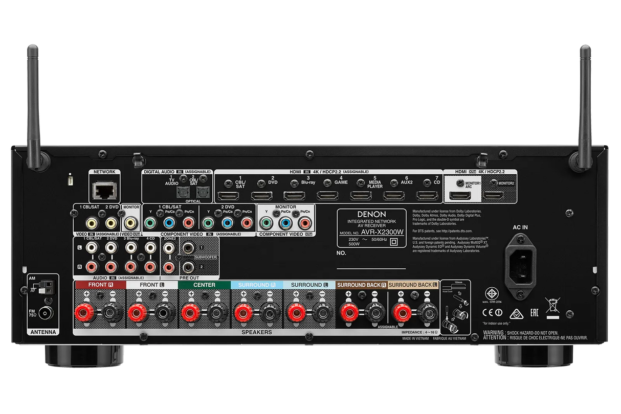 Tinklinis AV resyveris Denon AVR-X2300W 7.2, 7x185W