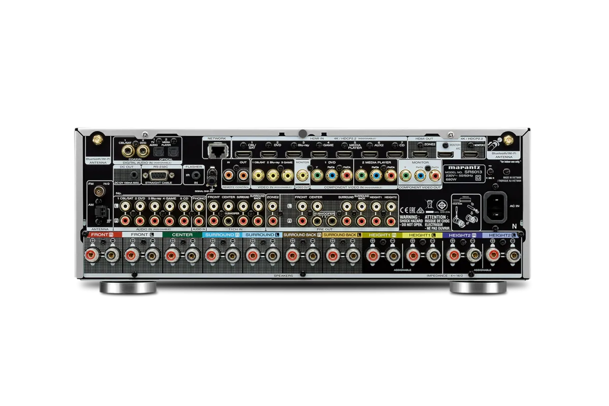 Tinklinis AV resyveris Marantz SR6013 9.2, Full 4K, su HEOS ir Alexa