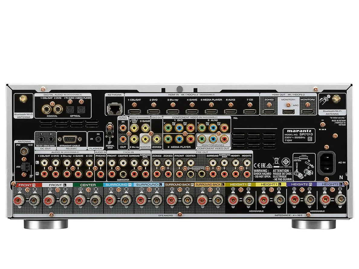 Tinklinis AV resyveris Marantz SR7013 11.2, Full 4K, su HEOS ir Alexa